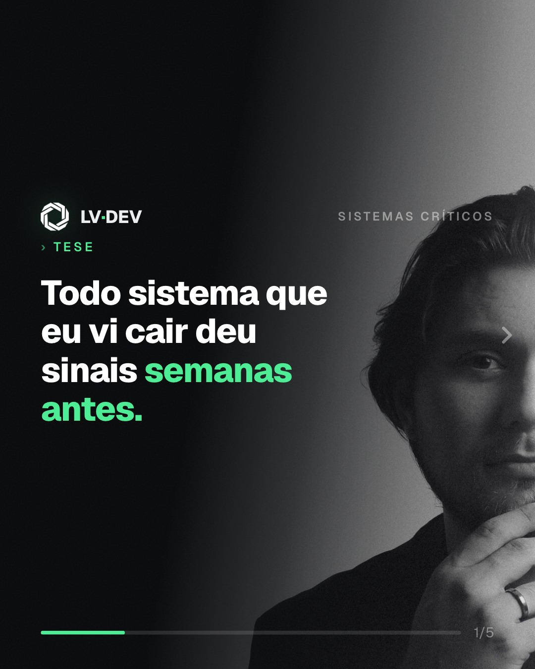 Quase nenhum sistema cai do nada. Ele dá sinais: a tela que ficou lenta, o erro 